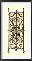 Framed Printed Wrought Iron Panels II