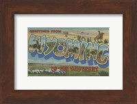 Framed Greetings from Wyoming