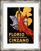 Framed Florio E Cinzano