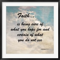 Framed Faith Hebrews 11:1 Against the Sky