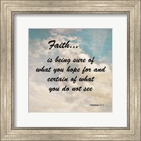 Framed Faith Hebrews 11:1 Against the Sky