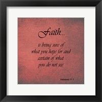 Framed Faith Hebrews 11:1