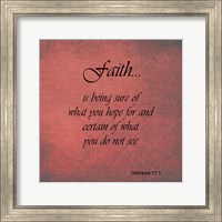 Framed Faith Hebrews 11:1