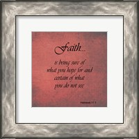 Framed Faith Hebrews 11:1