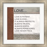 Framed Love is Patient, Love is Kind