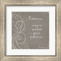 Framed Patience Quote