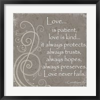 Framed Love Quote
