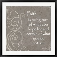 Framed Faith Quote
