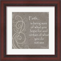Framed Faith Quote