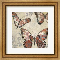 Framed Patterned Butterflies I