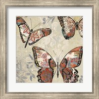 Framed Patterned Butterflies I