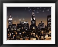 Framed New York Night I