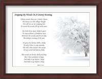 Framed Stopping by Woods on a Snowy Evening by Robert Frost
