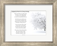 Framed Stopping by Woods on a Snowy Evening by Robert Frost
