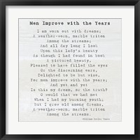 Framed Men Improve With the Years, William Butler Yeats