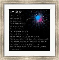 Framed My Star by Robert Browning