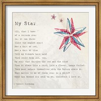 Framed My Star by Robert Browning - square