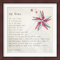 Framed My Star by Robert Browning - square