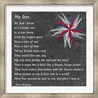 Framed My Star by Robert Browning - gray