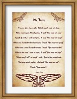 Framed My Fairy by Lewis Carroll - tall