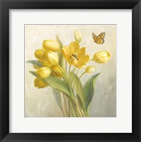 Framed Yellow French Tulips