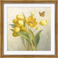 Framed Yellow French Tulips