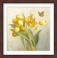 Framed Yellow French Tulips