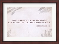 Framed 2 Corinthians 9:6