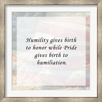 Framed Humility