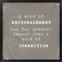 Framed Encouragement Correction