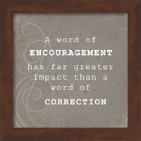 Framed Encouragement Correction