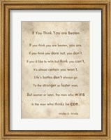 Framed If You Are Beaten by Walter D. Wintle