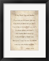 Framed If You Are Beaten by Walter D. Wintle