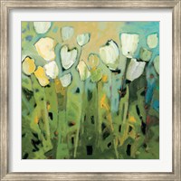 Framed White Tulips I