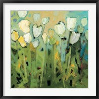 Framed White Tulips I