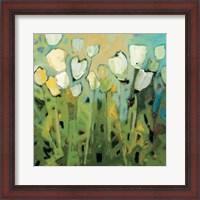 Framed White Tulips I