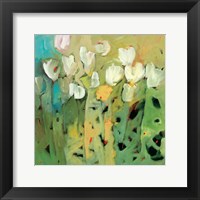 Framed White Tulips II