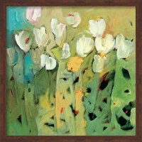 Framed White Tulips II