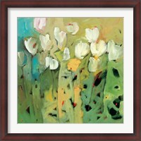 Framed White Tulips II