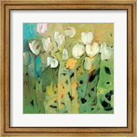 Framed White Tulips II