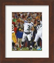 Framed Russell Wilson 2012 Playoff Action