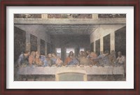 Framed Last Supper, 1498 (post-restoration)