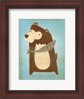 Framed Happy Bear