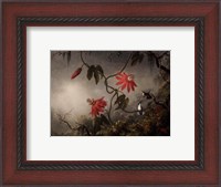 Framed Passion Flowers and Hummingbirds, about 1870-83