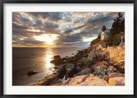 Framed Bass Harbor Lighthouse