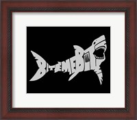 Framed Bite Me Shark