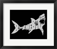 Framed Bite Me Shark