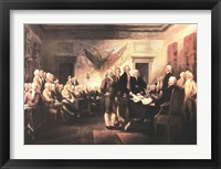 Framed Declaration of Independence