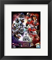Framed Super Bowl XLVII  Match Up Composite
