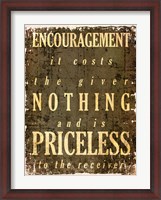 Framed Encouragement Quote